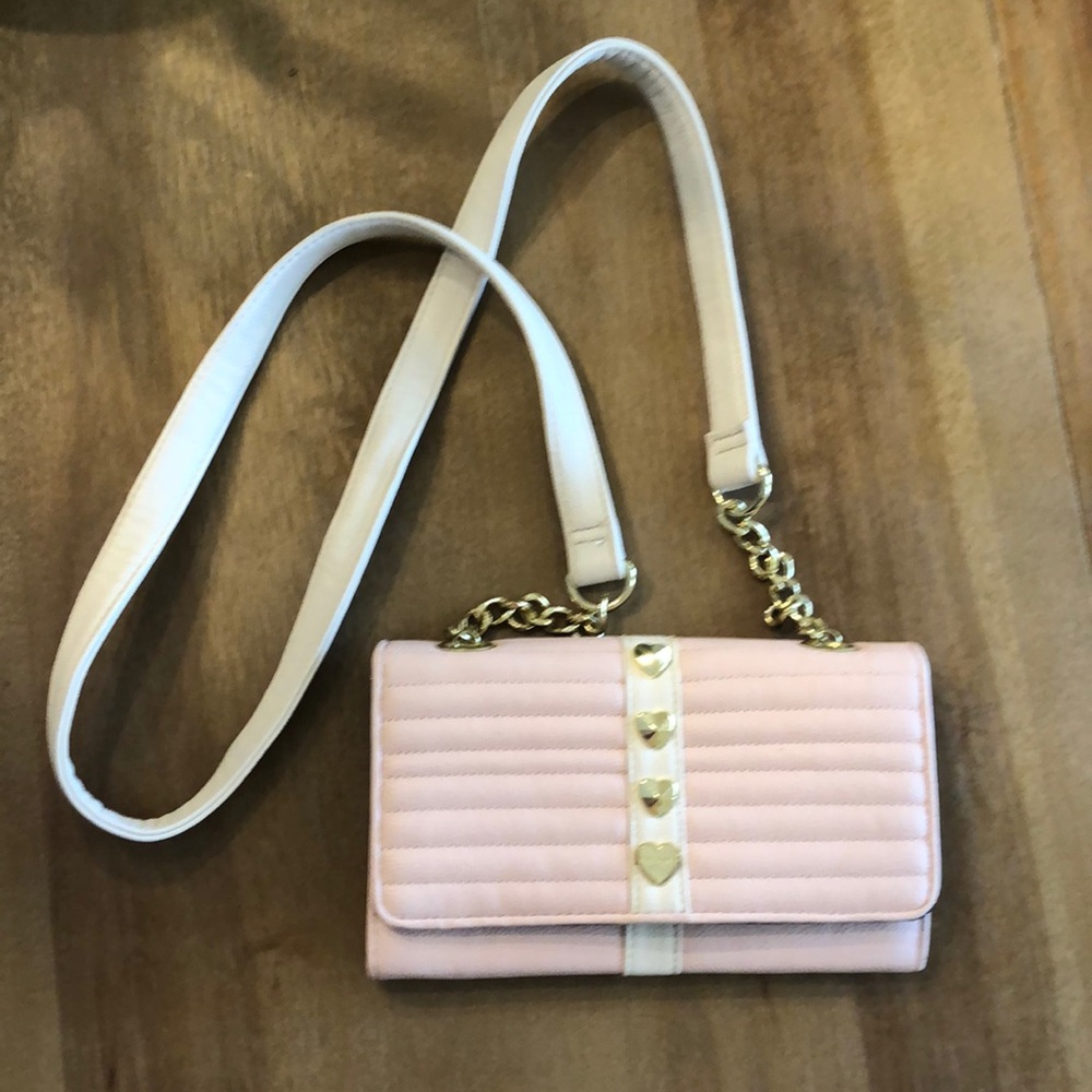 Pink Betsy Johnson hand purse